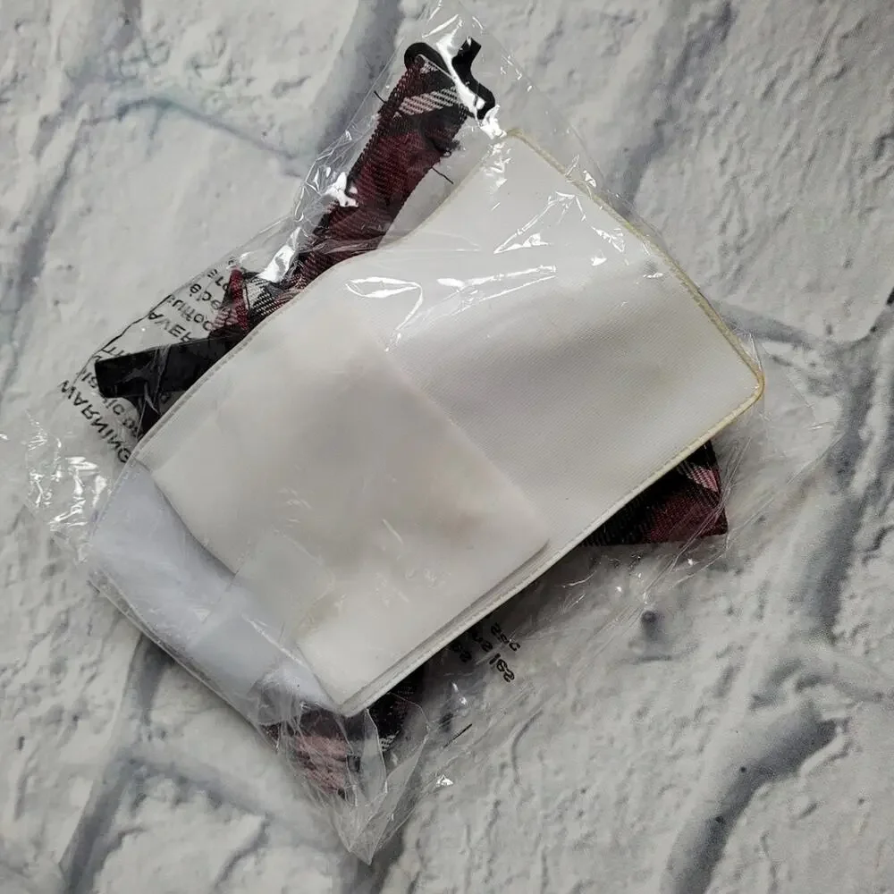 Spirit Halloween Med Nerd Costume Plaid Jacket Pocket Protector Bow Tie Glasses - Picture 7 of 11